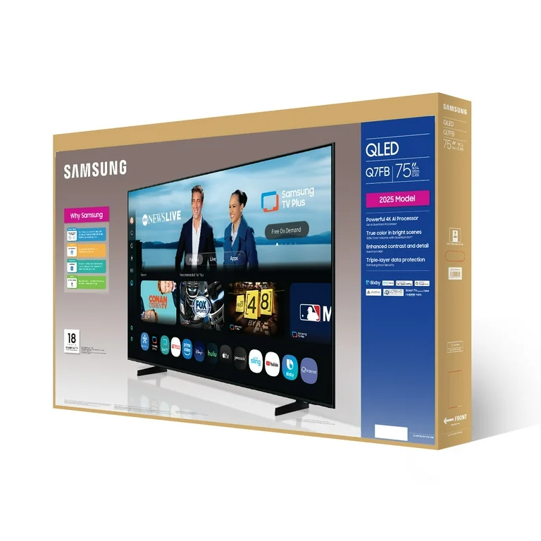 Samsung 75″ Class QLED Q7F Vision AI Smart TV (2025) QN75Q7FBAFXZA