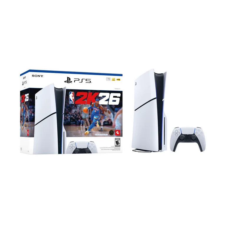 PS 5 Disc Console Slim with NBA 2K26 Bundle